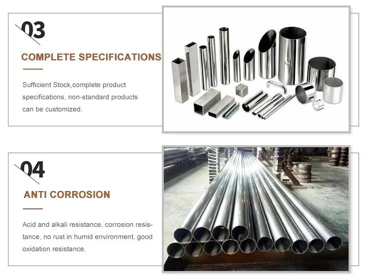 Factory Supply Tube Heat Resistant 304 316L 310S 309S 800 825 840 Stainless Steel Titanium Welded Tube Pipe Per Meter